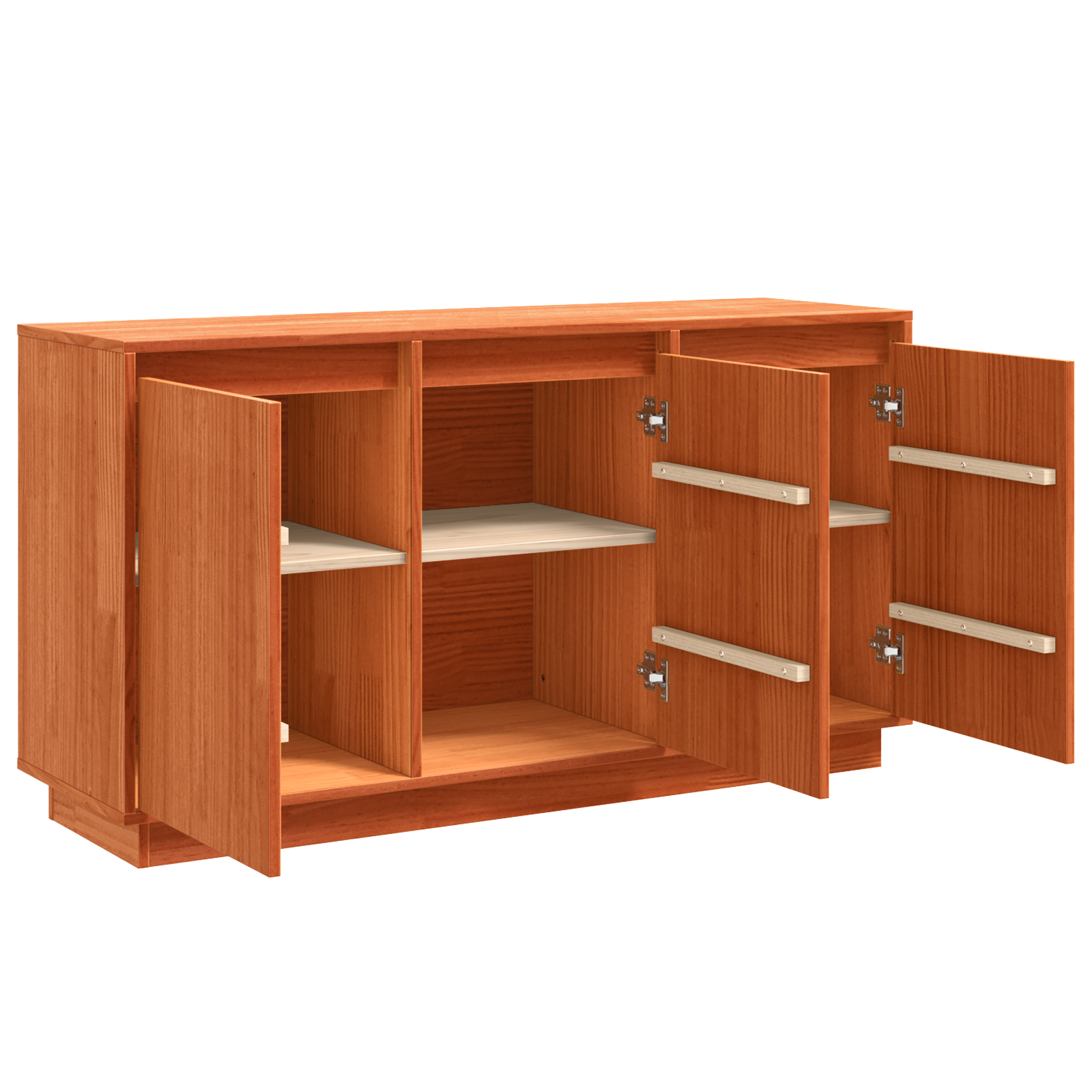 vidaXL Bufet cu depozitare cu ușă Maro 111 x 34 x 60 cm Lemn masiv de pin vidaXL Bufet cu depozitare cu ușă Maro 111 x 34 x 60 cm Lemn masiv de pin
