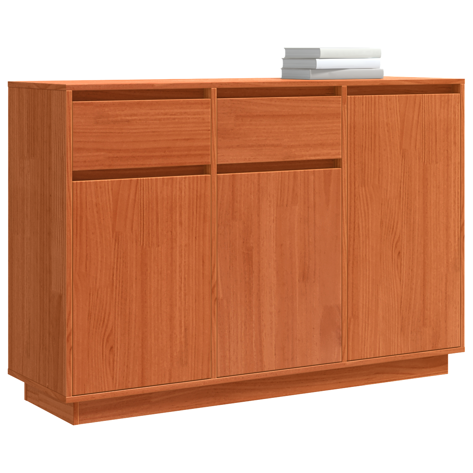vidaXL Bufet cu sertar Maro ceruit 110 x 34 x 75 cm Lemn masiv de pin vidaXL Bufet cu sertar Maro ceruit 110 x 34 x 75 cm Lemn masiv de pin