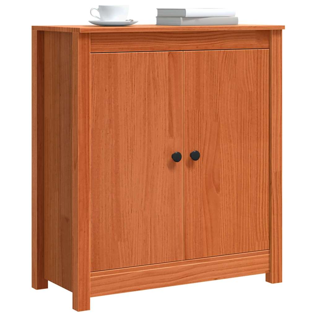 vidaXL Bufet cu depozitare cu ușă Maro 70 x 35 x 80 cm Lemn de brad solid vidaXL Bufet cu depozitare cu ușă Maro 70 x 35 x 80 cm Lemn de brad solid