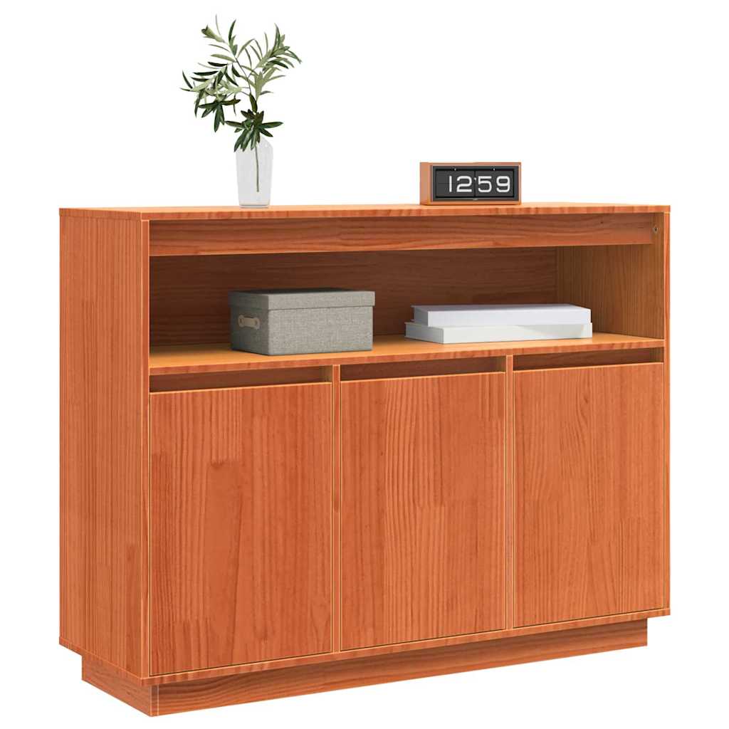 vidaXL Bufet cu depozitare cu ușă Maro 104.5 x 34 x 80 cm Lemn de brad solid vidaXL Bufet cu depozitare cu ușă Maro 104.5 x 34 x 80 cm Lemn de brad solid
