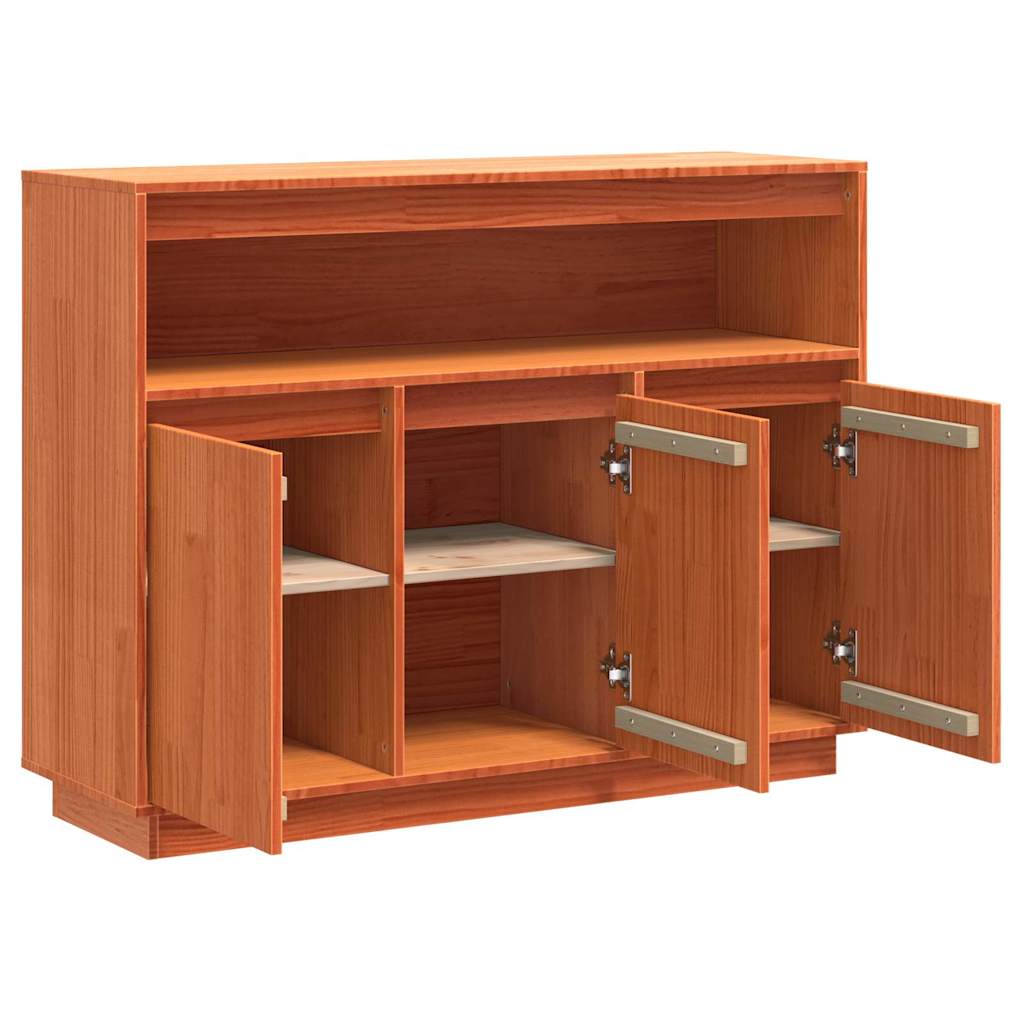 vidaXL Bufet cu depozitare cu ușă Maro 104.5 x 34 x 80 cm Lemn de brad solid vidaXL Bufet cu depozitare cu ușă Maro 104.5 x 34 x 80 cm Lemn de brad solid
