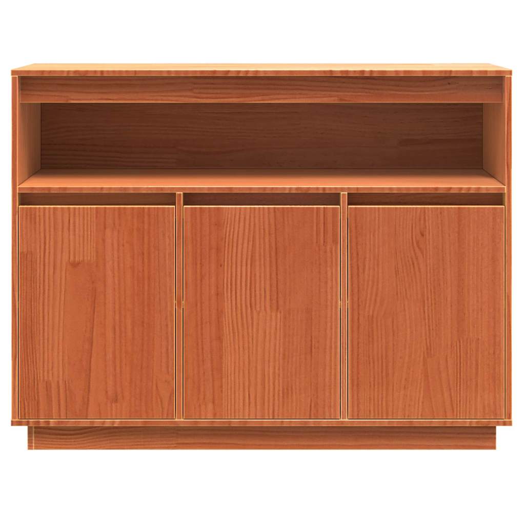 vidaXL Bufet cu depozitare cu ușă Maro 104.5 x 34 x 80 cm Lemn de brad solid vidaXL Bufet cu depozitare cu ușă Maro 104.5 x 34 x 80 cm Lemn de brad solid