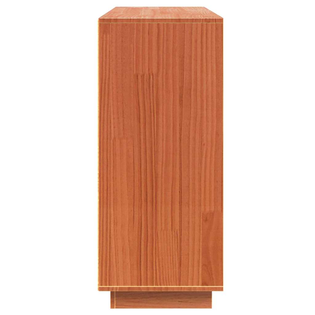 vidaXL Bufet cu depozitare cu ușă Maro 104.5 x 34 x 80 cm Lemn de brad solid vidaXL Bufet cu depozitare cu ușă Maro 104.5 x 34 x 80 cm Lemn de brad solid