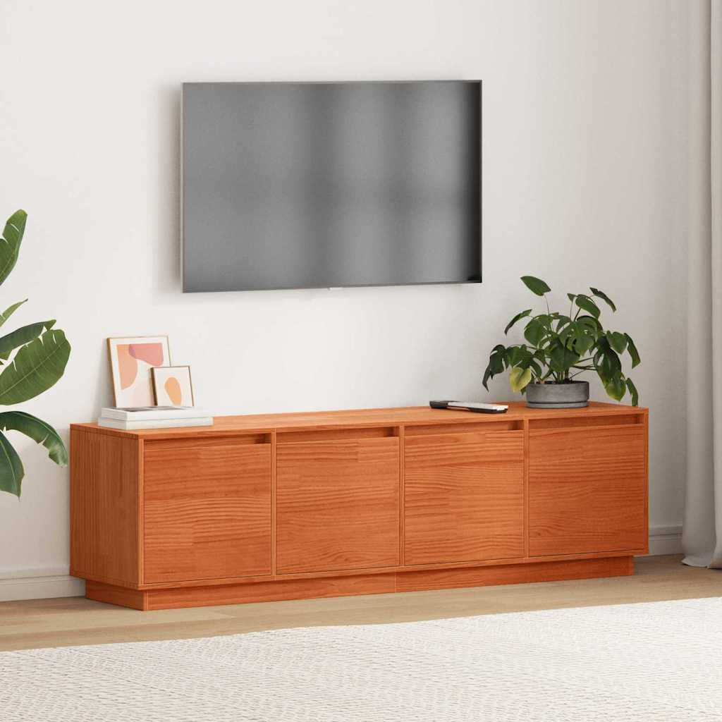 vidaXL Cabinet TV Maro 156 x 37 x 45 cm Lemn de brad solid vidaXL Cabinet TV Maro 156 x 37 x 45 cm Lemn de brad solid