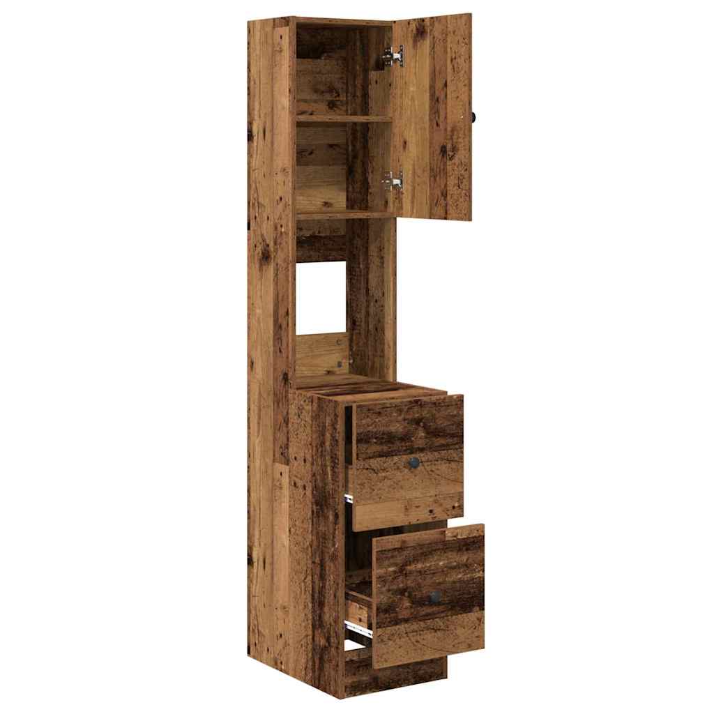 vidaXL Dulap de bucătărie cu sertar cu raft Lemn vechi Lemn compozit