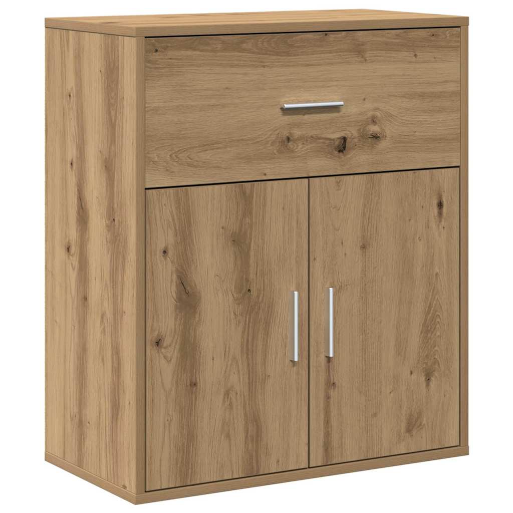 vidaXL Bufet cu sertar cu raft stejar artizanal 60 x 31 x 70 cm Lemn compozit vidaXL Bufet cu sertar cu raft stejar artizanal 60 x 31 x 70 cm Lemn compozit