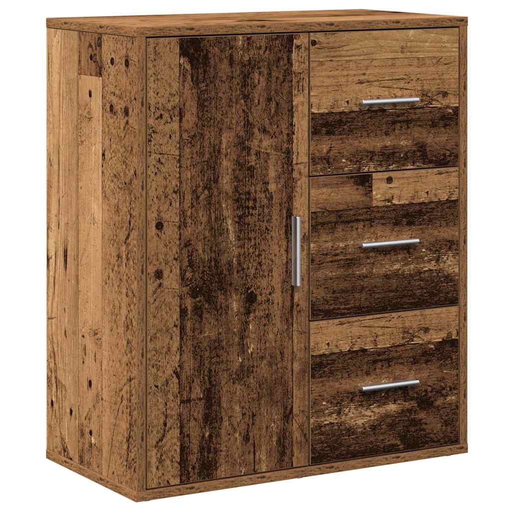 vidaXL Bufet cu sertar cu raft cu depozitare cu ușă Lemn vechi 60 x 31 x 70 cm Lemn compozit vidaXL Bufet cu sertar cu raft cu depozitare cu ușă Lemn vechi 60 x 31 x 70 cm Lemn compozit