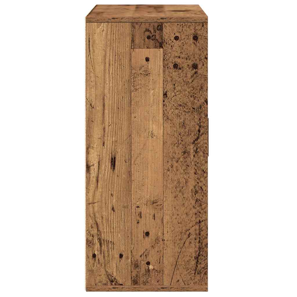 vidaXL Bufet cu sertar cu raft cu depozitare cu ușă Lemn vechi 60 x 31 x 70 cm Lemn compozit vidaXL Bufet cu sertar cu raft cu depozitare cu ușă Lemn vechi 60 x 31 x 70 cm Lemn compozit