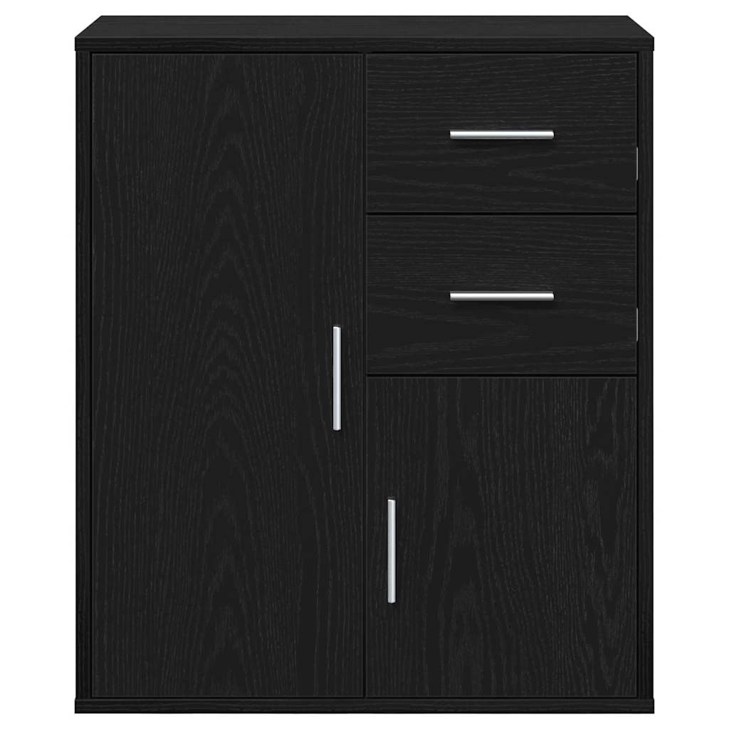vidaXL Bufet cu sertar cu raft cu depozitare cu ușă Stejar negru 60 x 31 x 70 cm Lemn compozit vidaXL Bufet cu sertar cu raft cu depozitare cu ușă Stejar negru 60 x 31 x 70 cm Lemn compozit