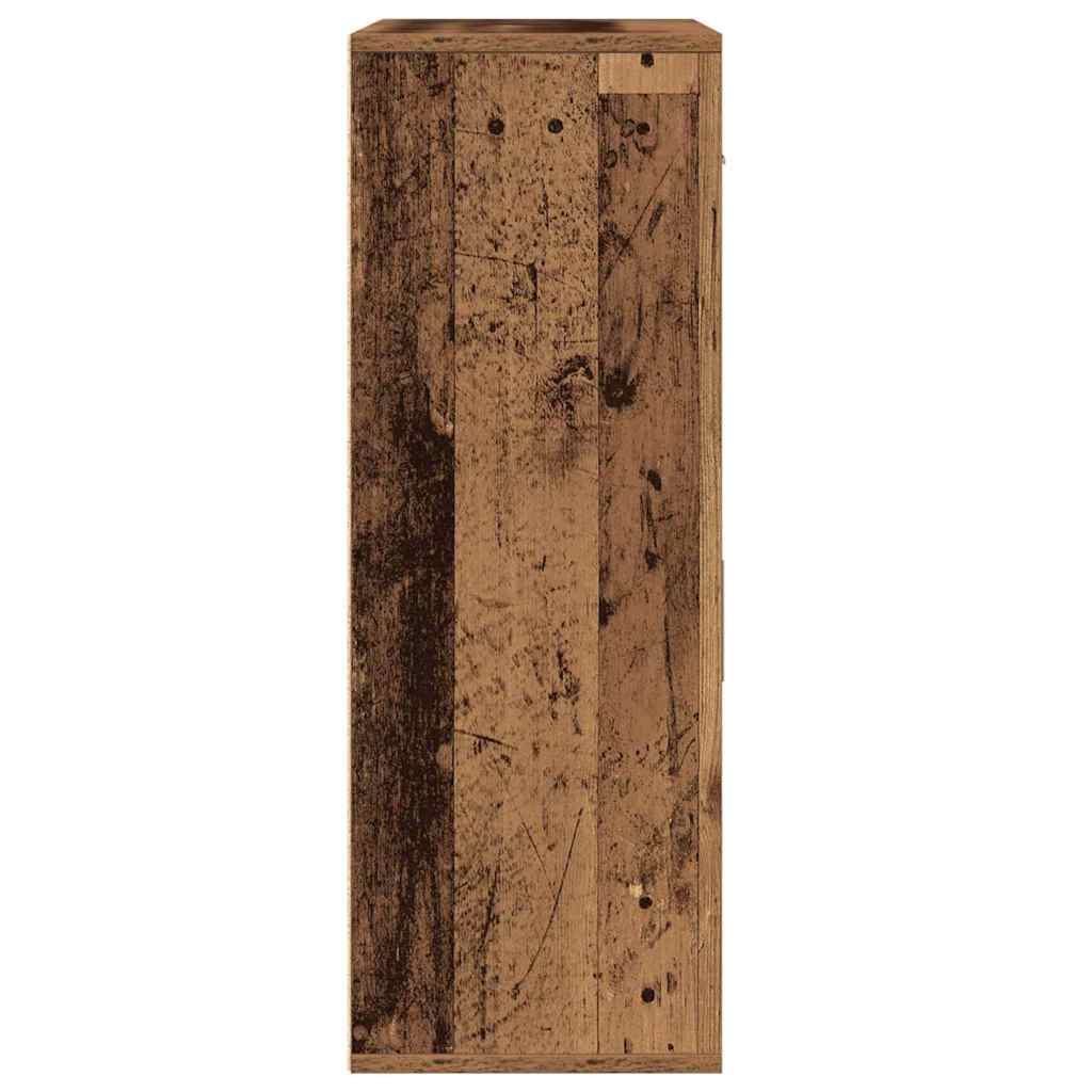 vidaXL Bufet cu sertar cu raft cu depozitare cu ușă Lemn vechi 79 x 38 x 80 cm Lemn compozit vidaXL Bufet cu sertar cu raft cu depozitare cu ușă Lemn vechi 79 x 38 x 80 cm Lemn compozit