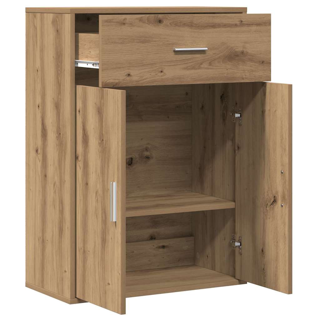 vidaXL Bufet cu sertar cu raft stejar artizanal 79 x 38 x 80 cm Lemn compozit vidaXL Bufet cu sertar cu raft stejar artizanal 79 x 38 x 80 cm Lemn compozit
