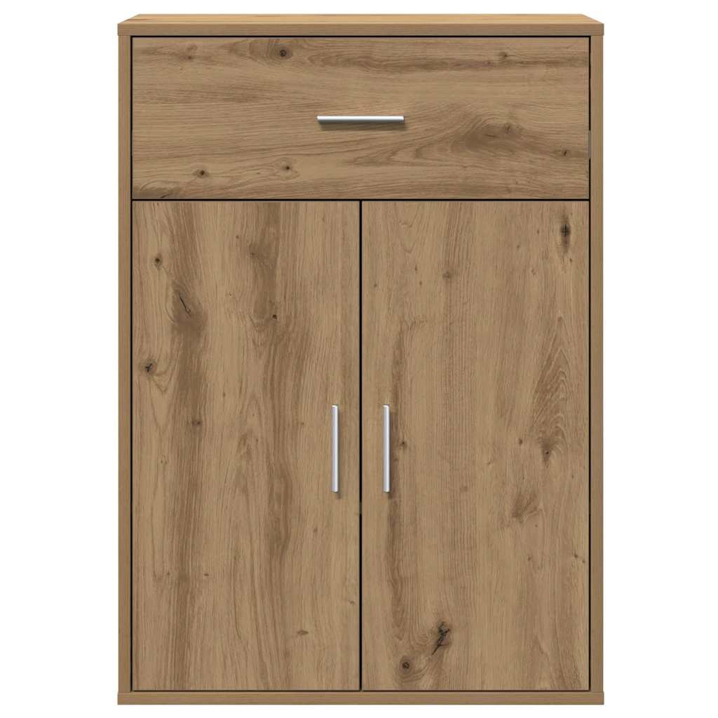 vidaXL Bufet cu sertar cu raft stejar artizanal 79 x 38 x 80 cm Lemn compozit vidaXL Bufet cu sertar cu raft stejar artizanal 79 x 38 x 80 cm Lemn compozit