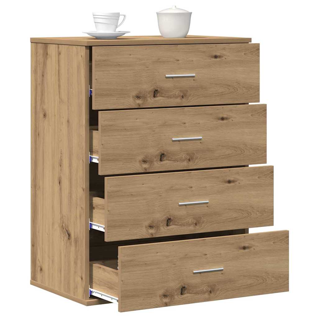 vidaXL Bufet cu sertar Stejar artisanal 60 x 39 x 80 cm Lemn compozit vidaXL Bufet cu sertar Stejar artisanal 60 x 39 x 80 cm Lemn compozit