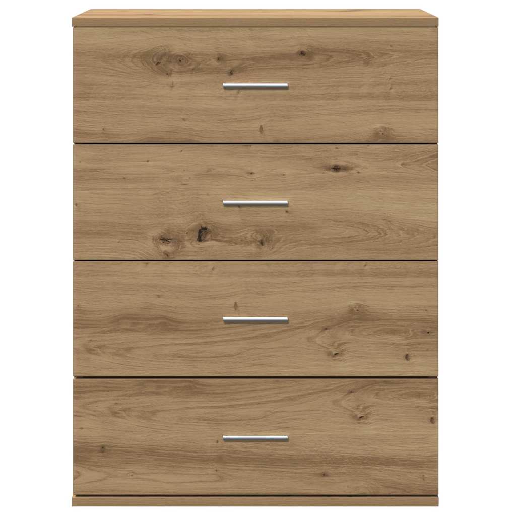 vidaXL Bufet cu sertar Stejar artisanal 60 x 39 x 80 cm Lemn compozit vidaXL Bufet cu sertar Stejar artisanal 60 x 39 x 80 cm Lemn compozit