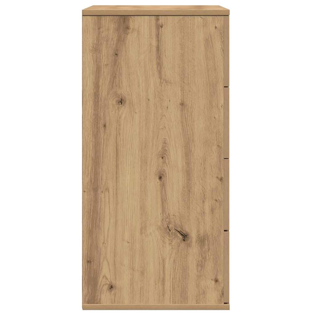 vidaXL Bufet cu sertar Stejar artisanal 60 x 39 x 80 cm Lemn compozit vidaXL Bufet cu sertar Stejar artisanal 60 x 39 x 80 cm Lemn compozit