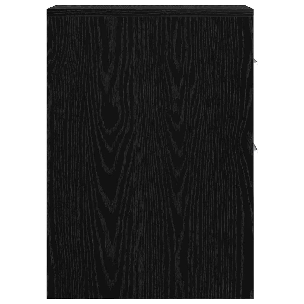 vidaXL Set de mobilier pentru baie Stejar Negru 22 x 44 x 61.5 cm