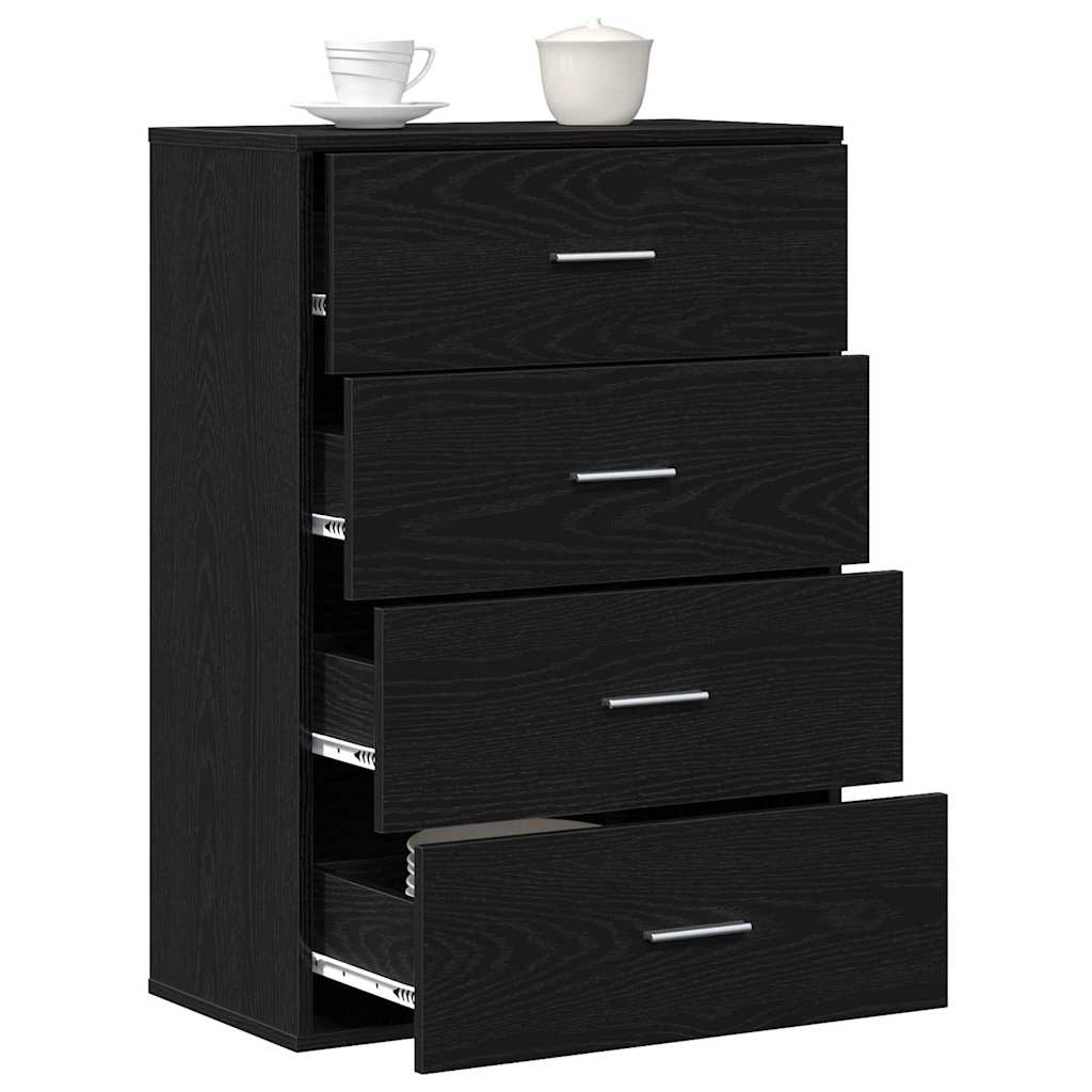vidaXL Bufet cu sertar Stejar negru 60 x 31 x 84 cm PAL vidaXL Bufet cu sertar Stejar negru 60 x 31 x 84 cm PAL