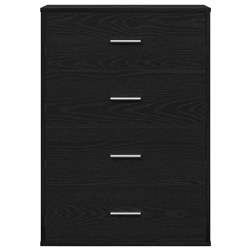 vidaXL Bufet cu sertar Stejar negru 60 x 31 x 84 cm PAL vidaXL Bufet cu sertar Stejar negru 60 x 31 x 84 cm PAL