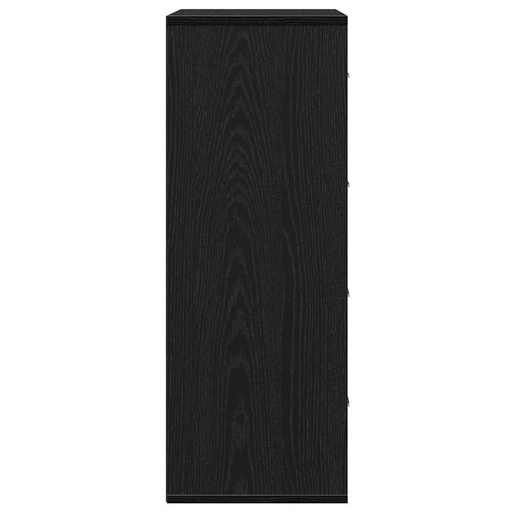 vidaXL Bufet cu sertar Stejar negru 60 x 31 x 84 cm PAL vidaXL Bufet cu sertar Stejar negru 60 x 31 x 84 cm PAL