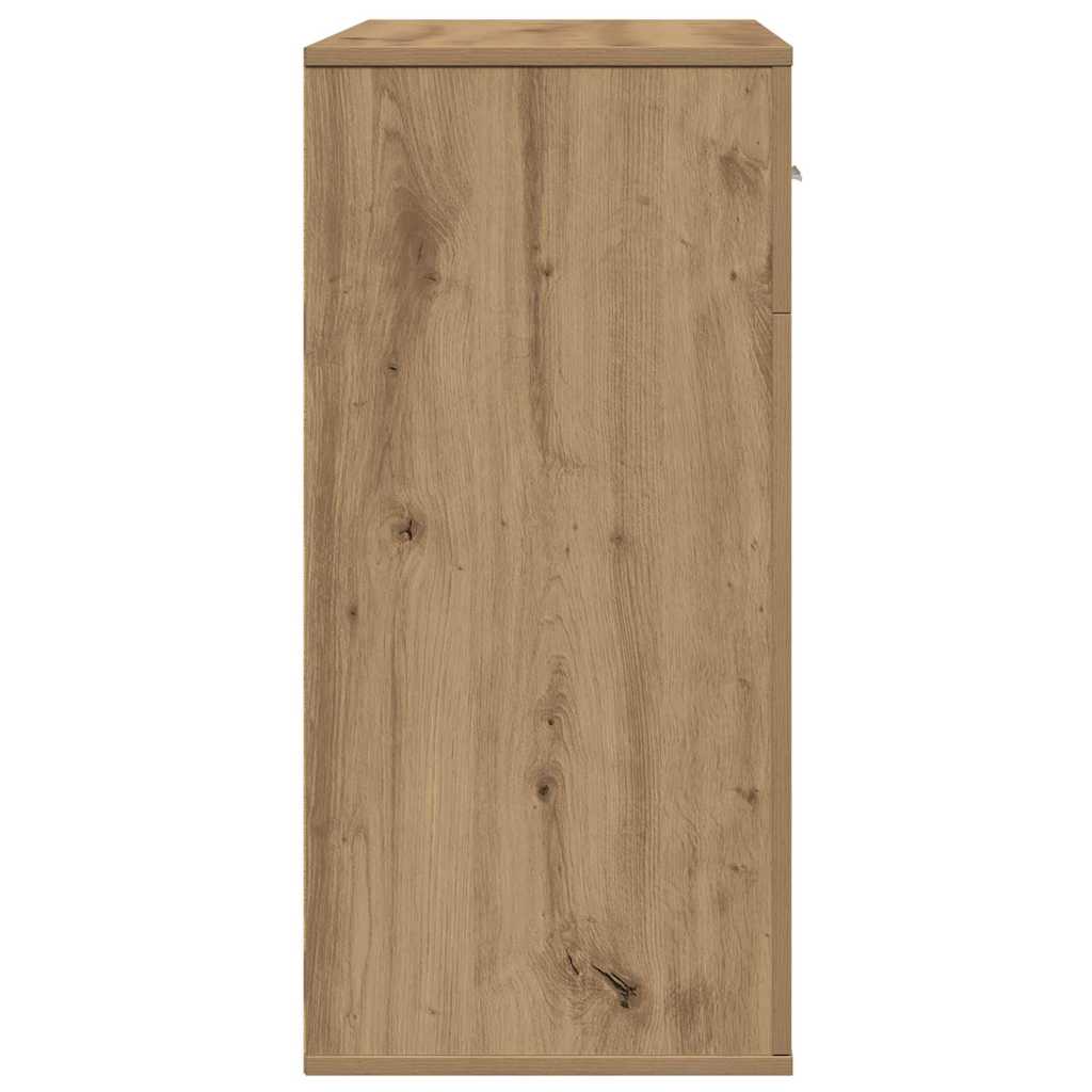 vidaXL Bufet cu sertar cu raft stejar artizanal 79 x 38 x 80 cm Lemn compozit vidaXL Bufet cu sertar cu raft stejar artizanal 79 x 38 x 80 cm Lemn compozit