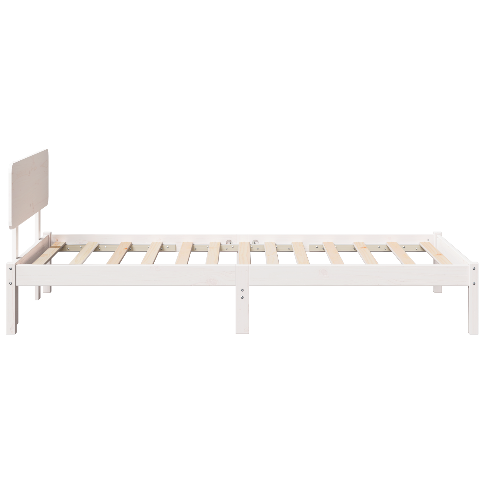 vidaXL Cadru de pat cu headboard Alb 75 x 190 cm Lemn masiv de pin vidaXL Cadru de pat cu headboard Alb 75 x 190 cm Lemn masiv de pin