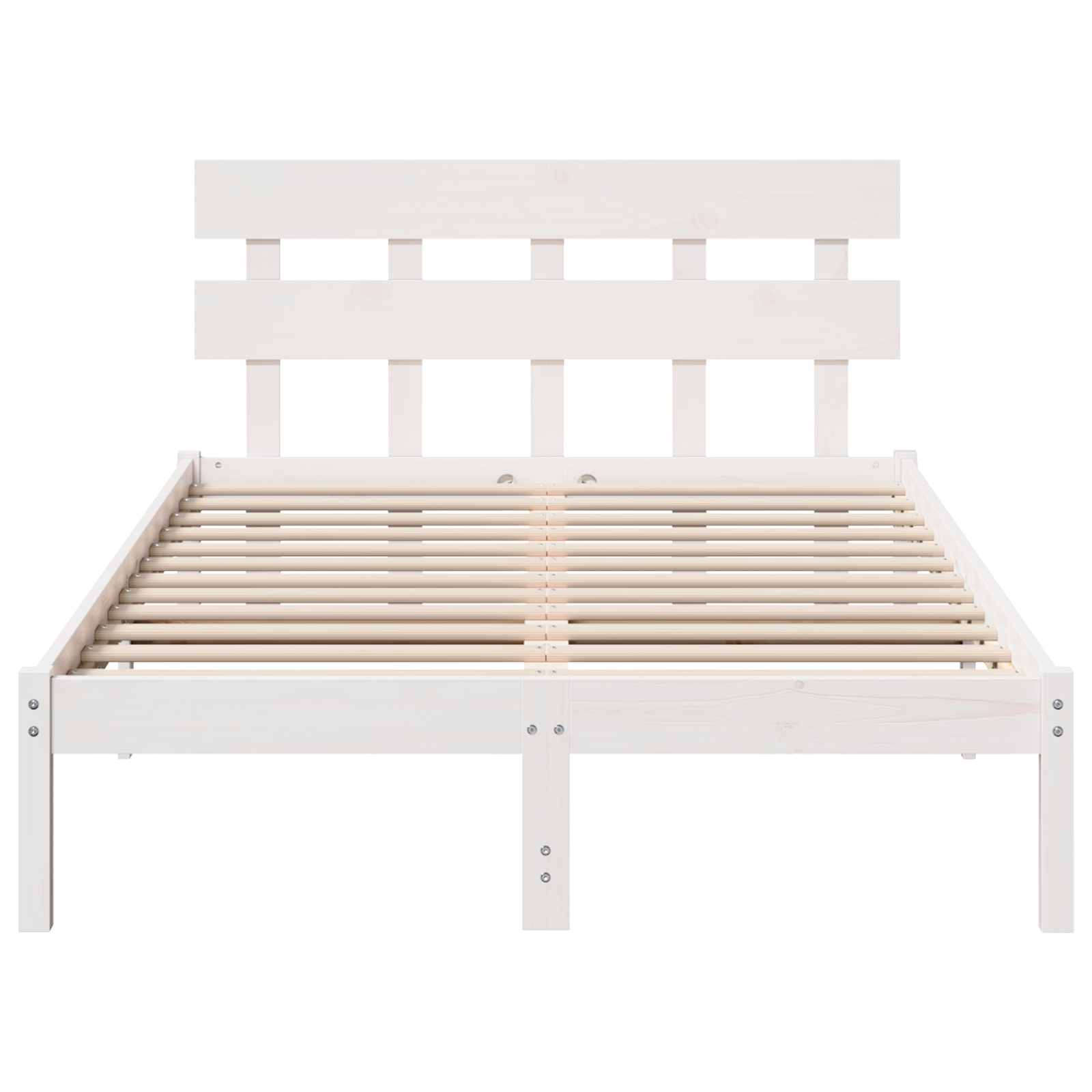 vidaXL Cadru de pat cu headboard Alb 120 x 190 cm Lemn masiv de pin vidaXL Cadru de pat cu headboard Alb 120 x 190 cm Lemn masiv de pin
