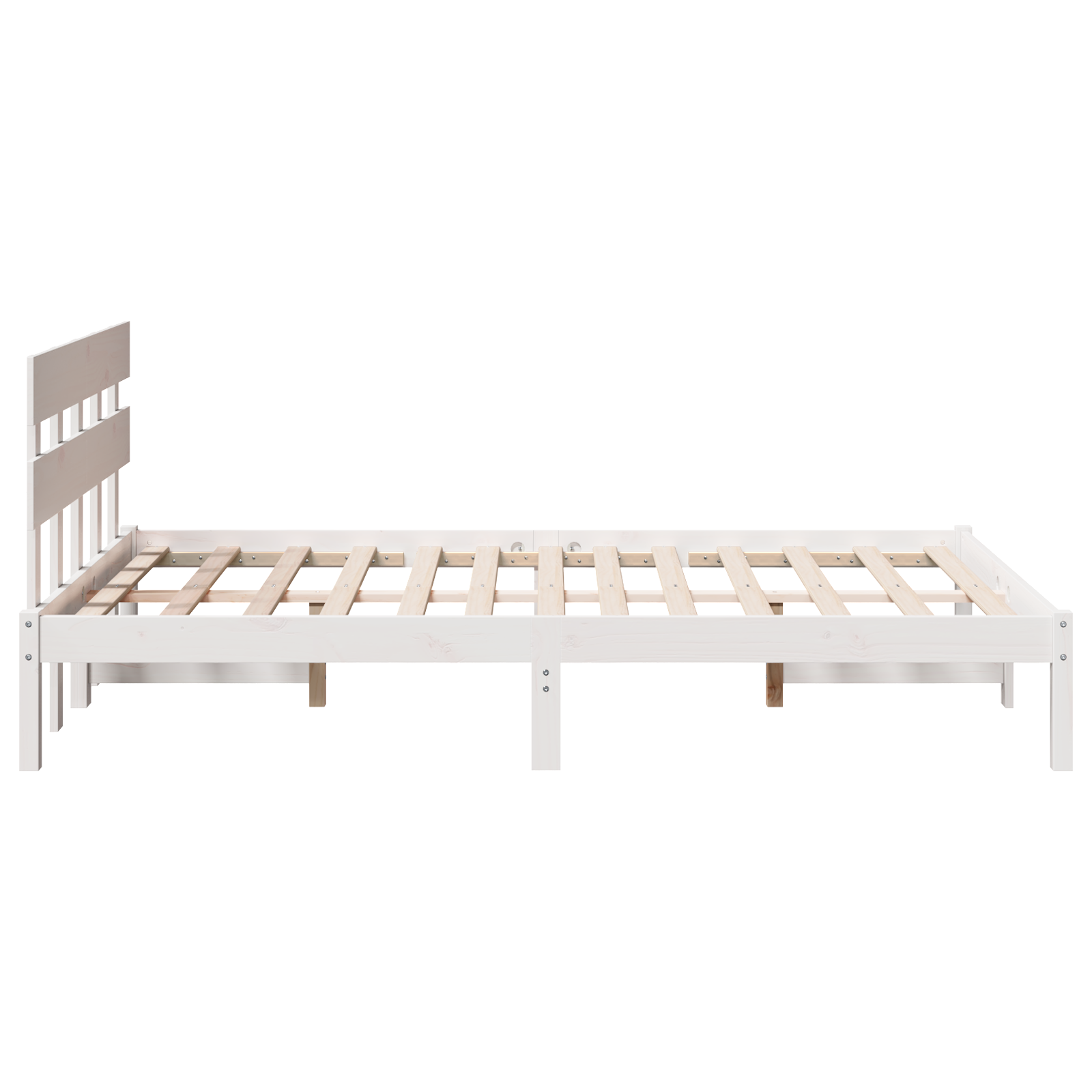vidaXL Cadru de pat cu headboard Alb 120 x 190 cm Lemn masiv de pin vidaXL Cadru de pat cu headboard Alb 120 x 190 cm Lemn masiv de pin