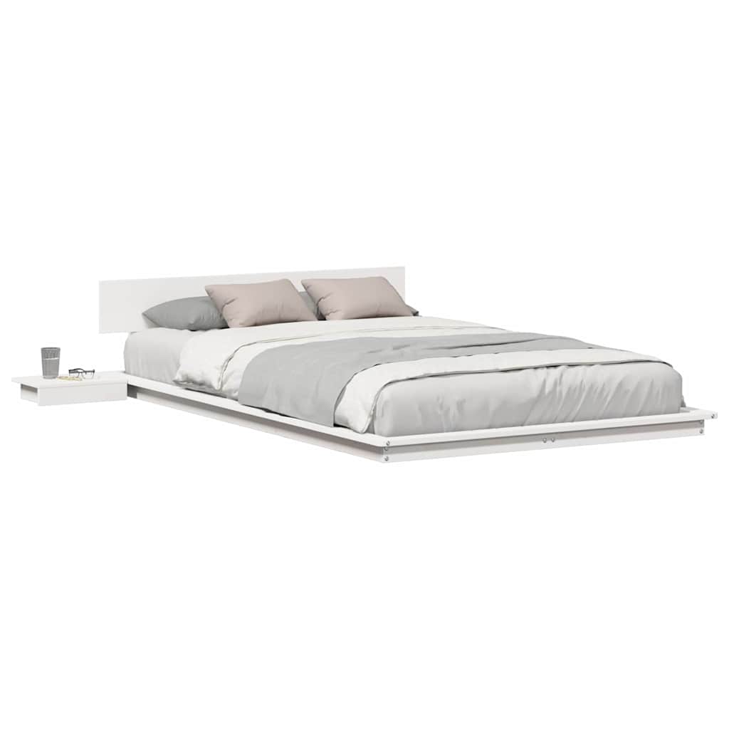vidaXL Cadru de pat Maro 140 x 190 cm lemn vidaXL Cadru de pat Maro 140 x 190 cm lemn