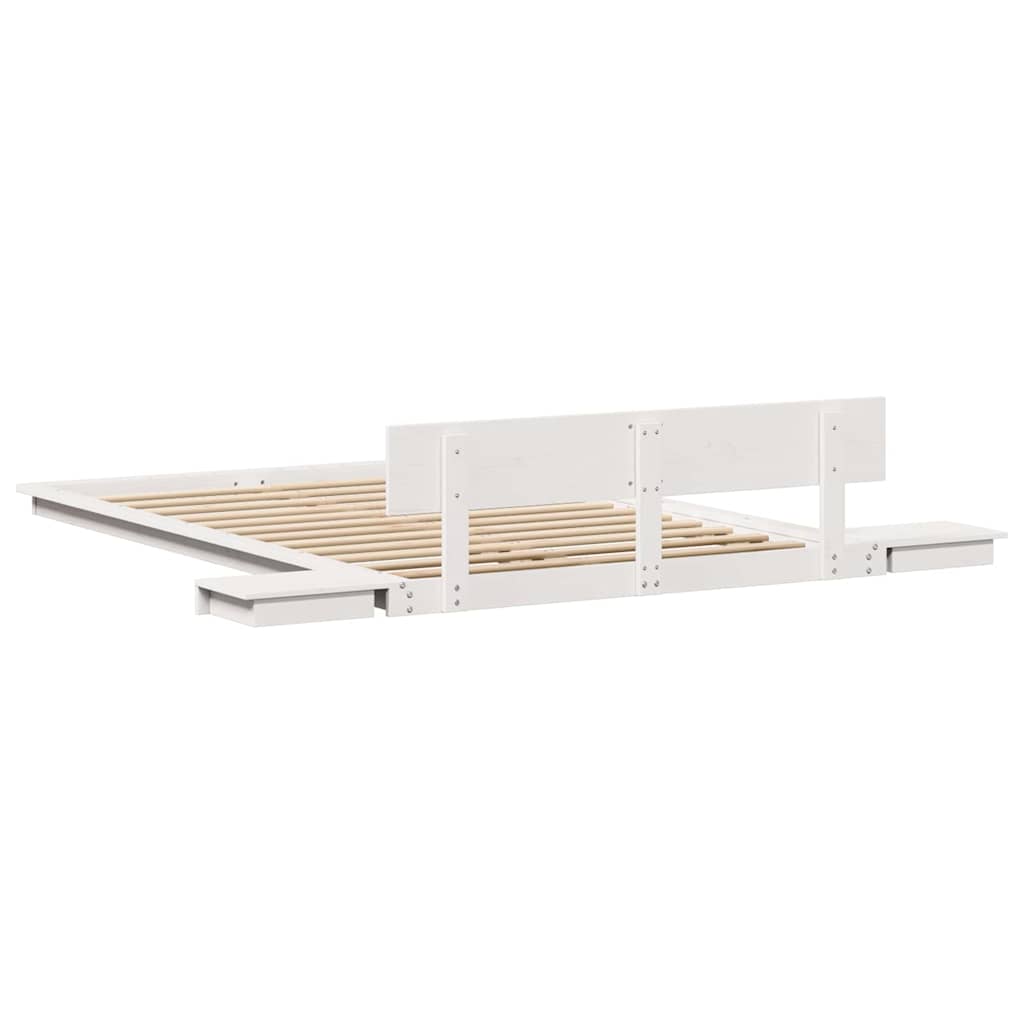 vidaXL Cadru de pat Maro 135 x 190 cm lemn vidaXL Cadru de pat Maro 135 x 190 cm lemn