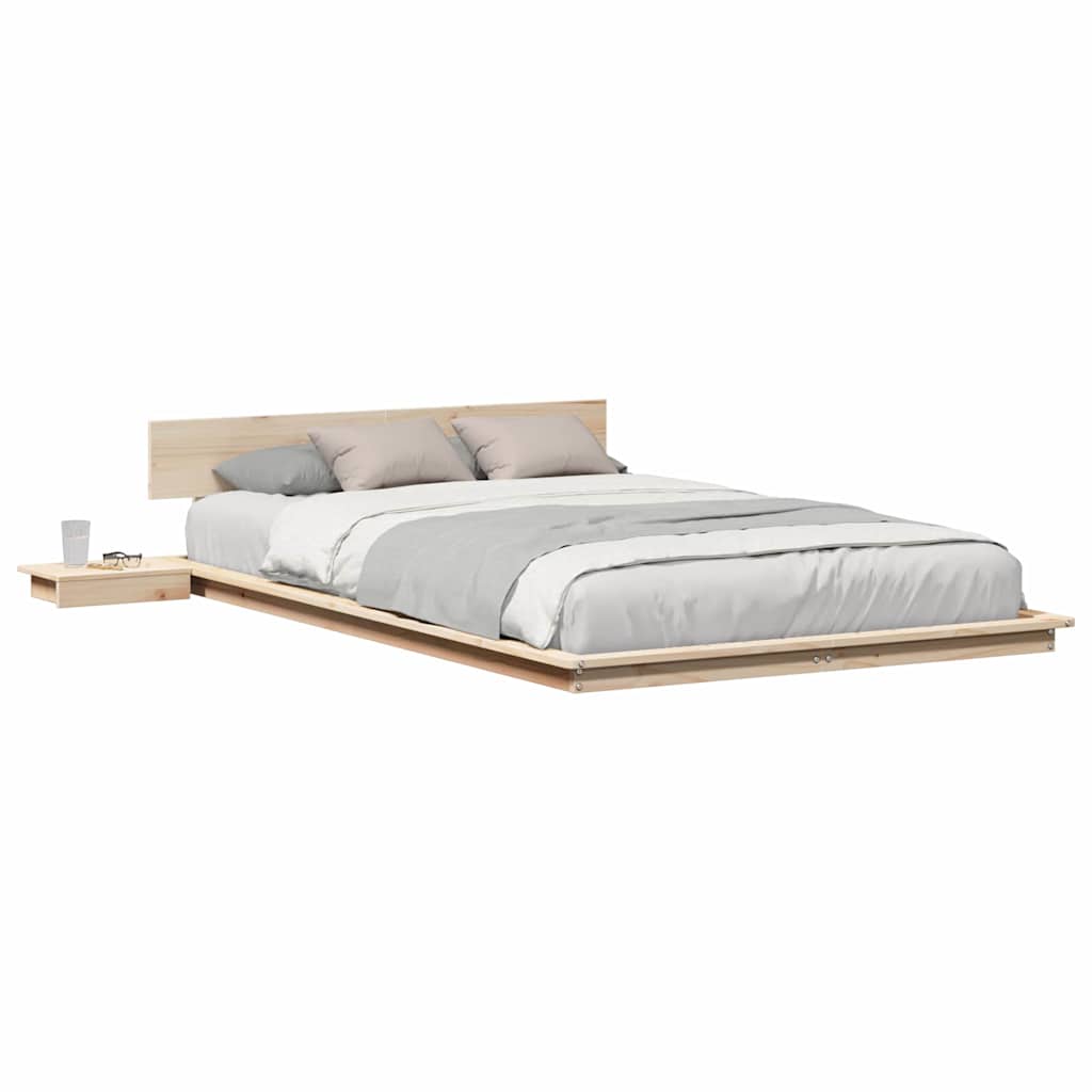 vidaXL Cadru de pat Maro 120 x 190 cm lemn vidaXL Cadru de pat Maro 120 x 190 cm lemn