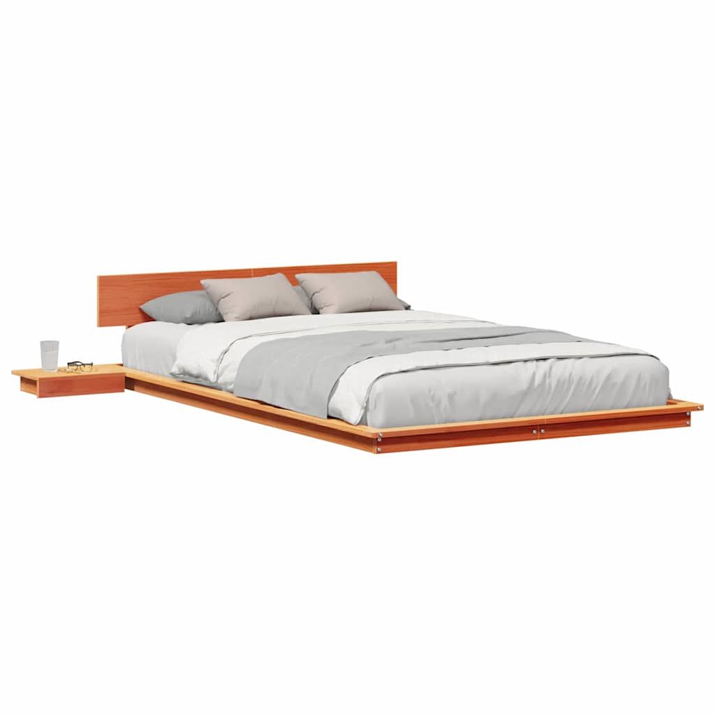 vidaXL Cadru de pat Maro 120 x 190 cm lemn vidaXL Cadru de pat Maro 120 x 190 cm lemn