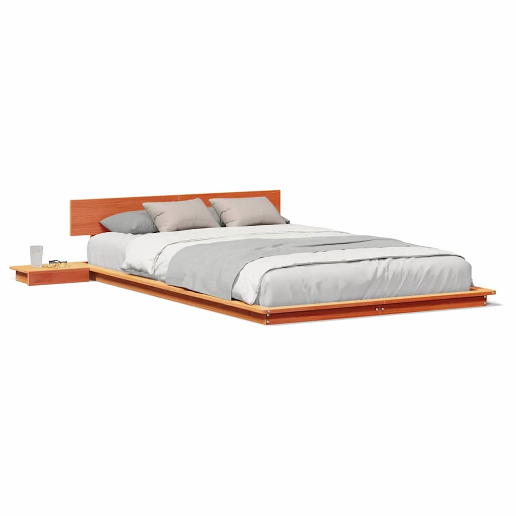 vidaXL Cadru de pat Maro 120 x 190 cm lemn vidaXL Cadru de pat Maro 120 x 190 cm lemn
