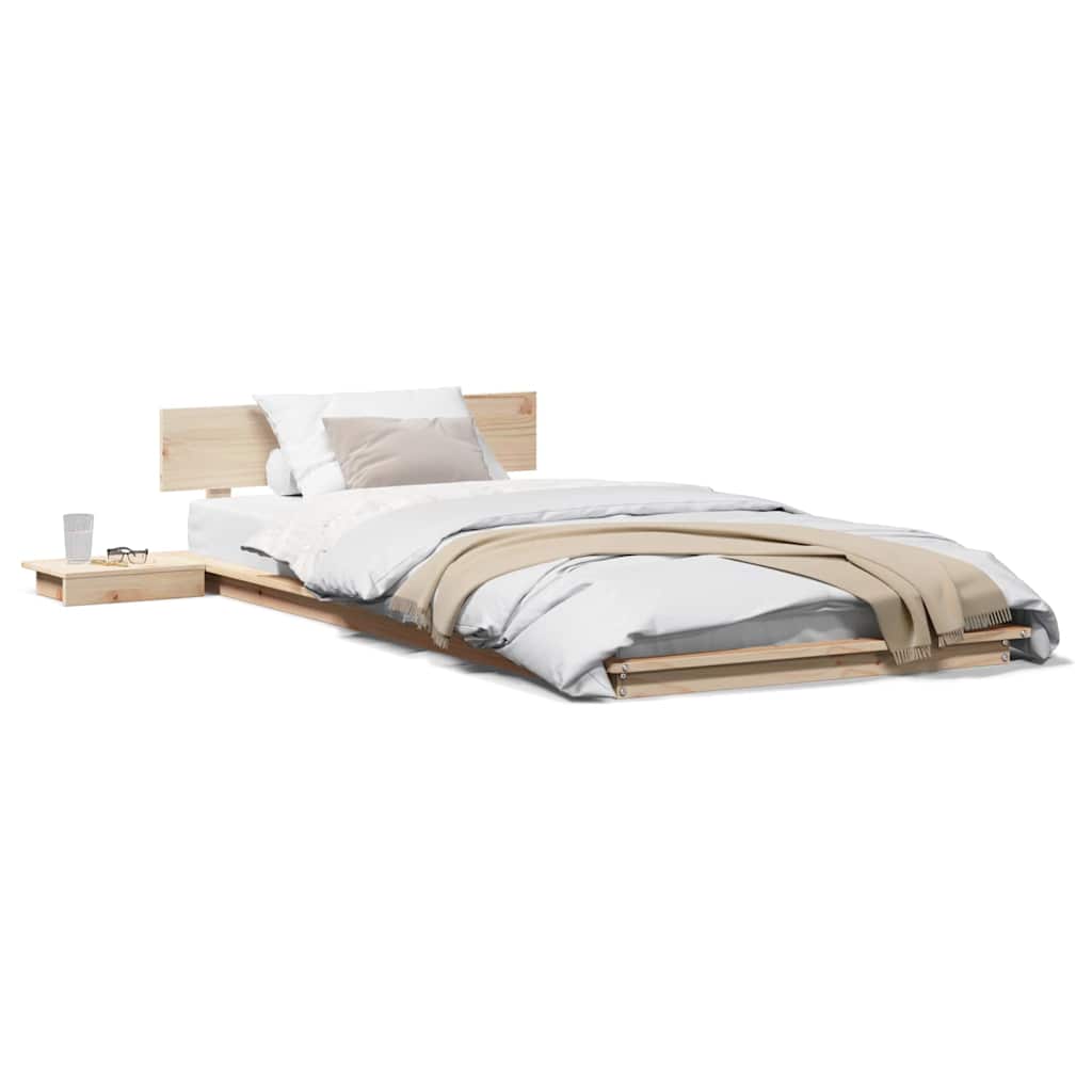 vidaXL Cadru de pat Maro 100 x 200 cm lemn vidaXL Cadru de pat Maro 100 x 200 cm lemn