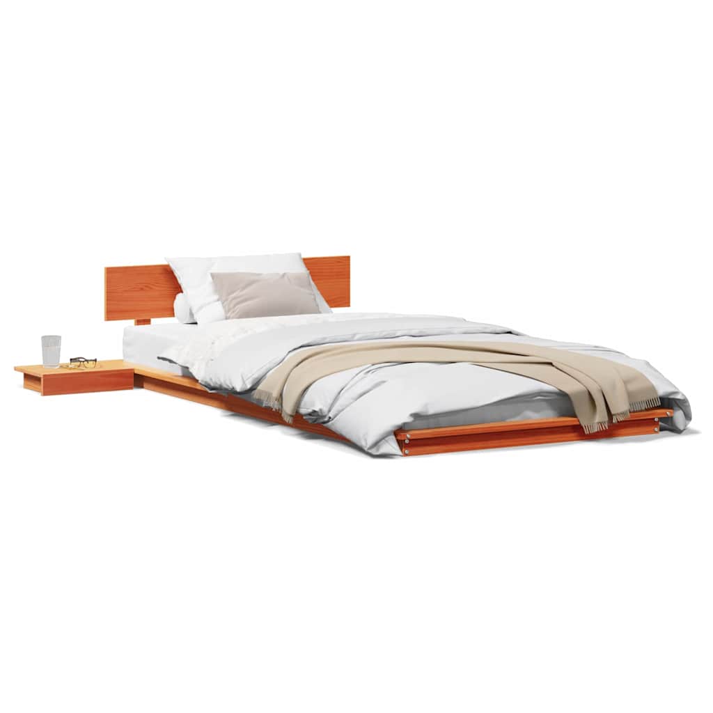 vidaXL Cadru de pat Maro 80 x 200 cm lemn vidaXL Cadru de pat Maro 80 x 200 cm lemn