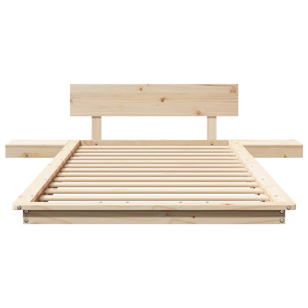 vidaXL Cadru de pat Maro 75 x 190 cm lemn vidaXL Cadru de pat Maro 75 x 190 cm lemn