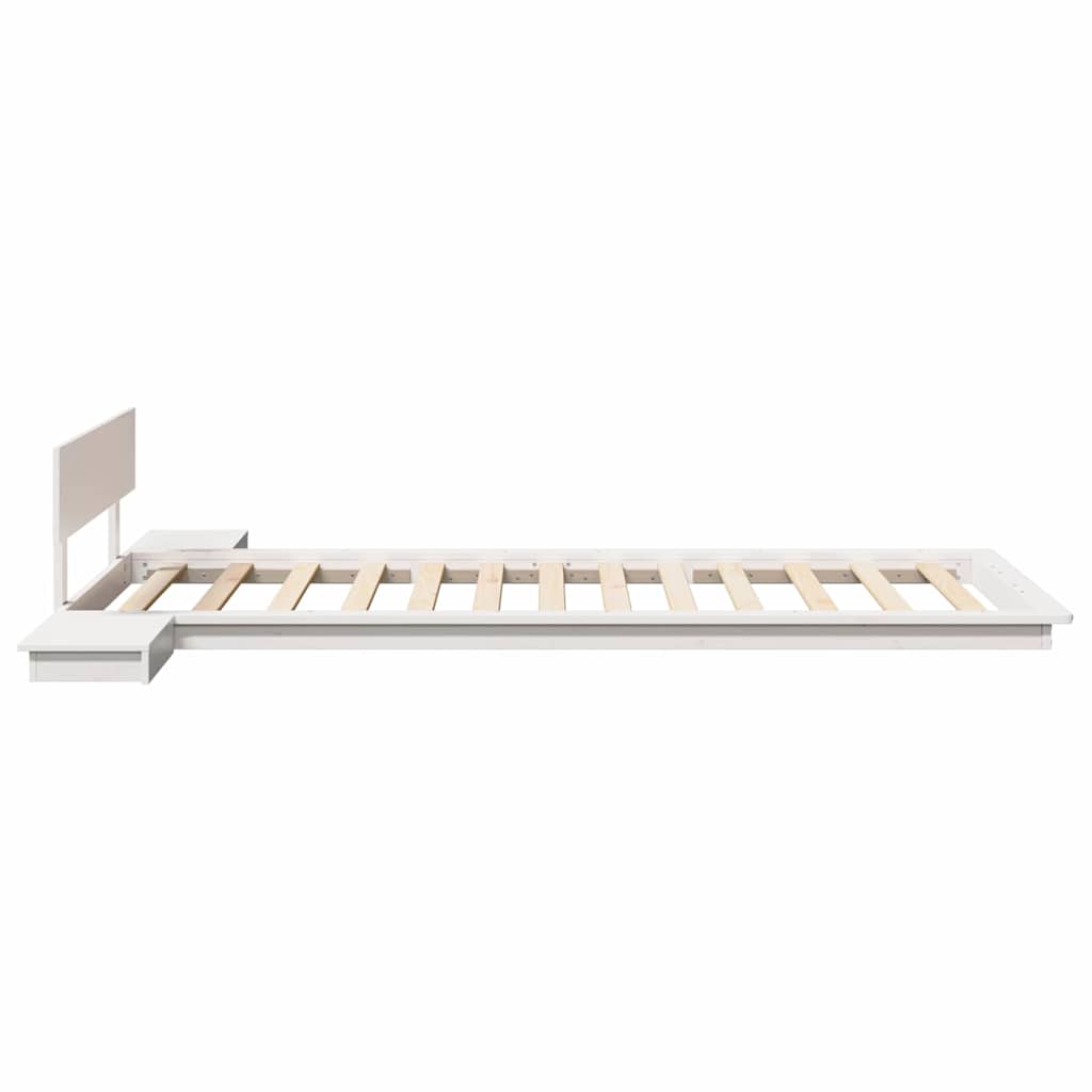 vidaXL Cadru de pat Maro 75 x 190 cm lemn vidaXL Cadru de pat Maro 75 x 190 cm lemn