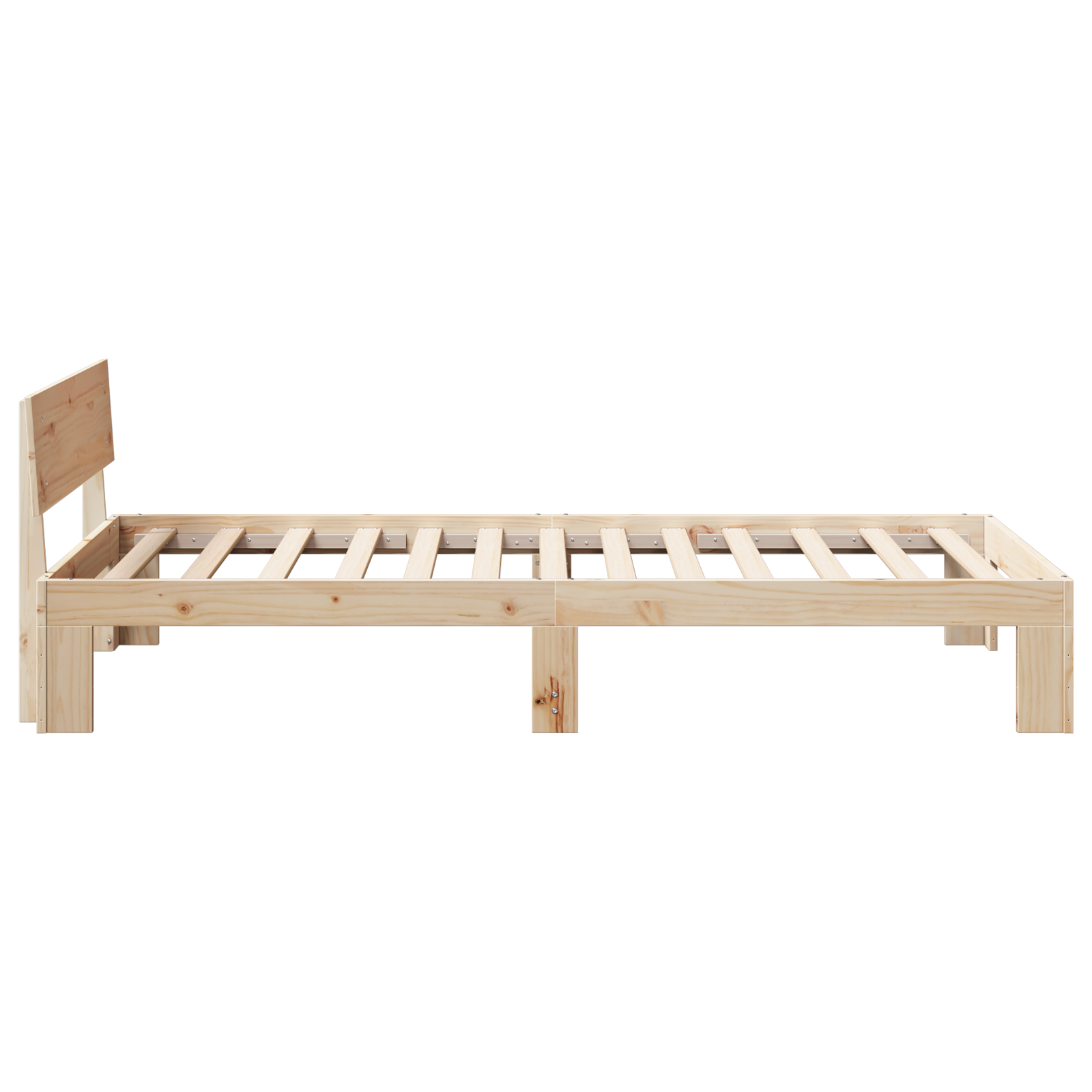 vidaXL Cadru de pat cu headboard Maro 100 x 200 cm Lemn masiv de pin vidaXL Cadru de pat cu headboard Maro 100 x 200 cm Lemn masiv de pin