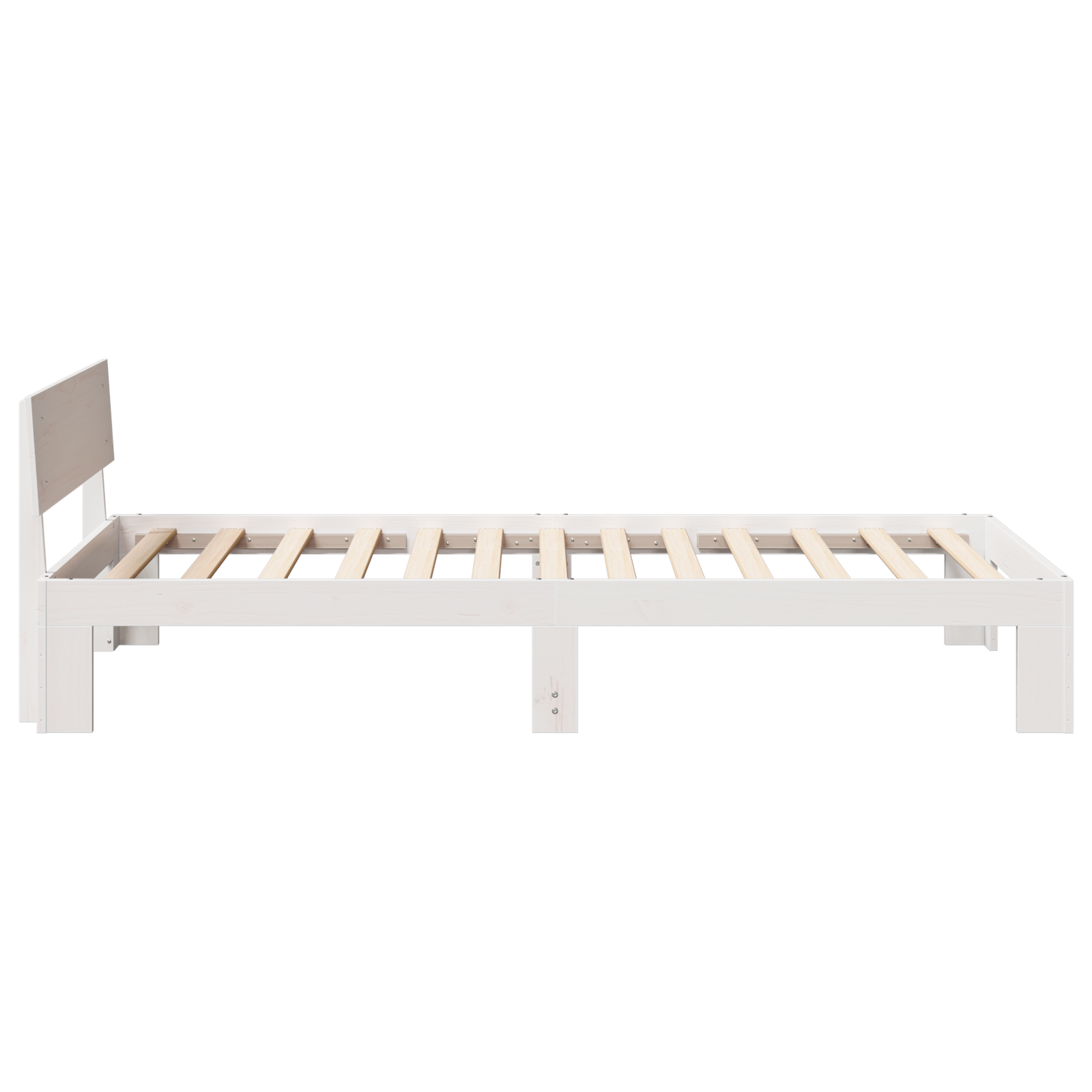 vidaXL Cadru de pat cu headboard Alb 75 x 190 cm Lemn masiv de pin vidaXL Cadru de pat cu headboard Alb 75 x 190 cm Lemn masiv de pin