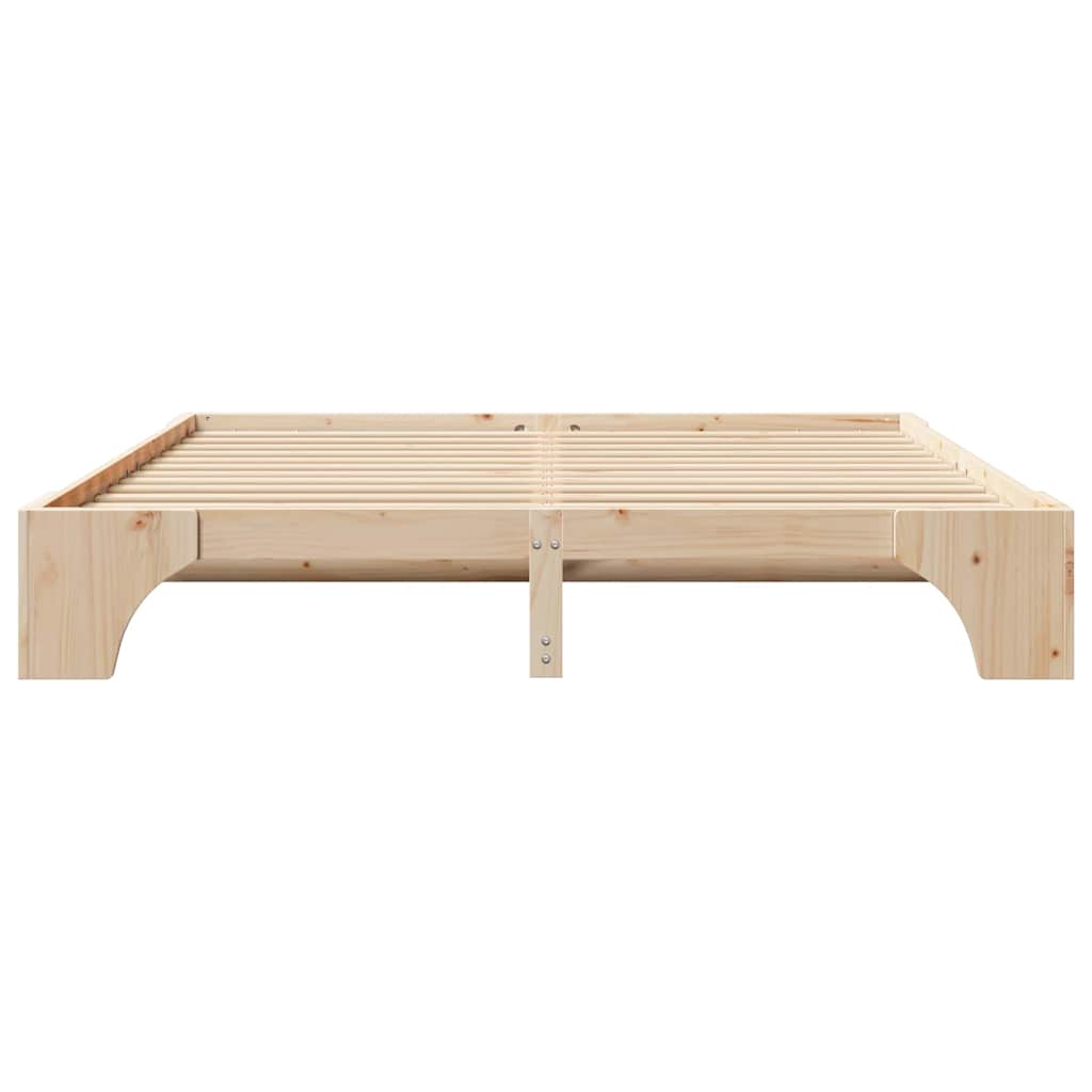 vidaXL Cadru de pat Lemn de pin masiv 207 x 207 x 30 cm vidaXL Cadru de pat Lemn de pin masiv 207 x 207 x 30 cm