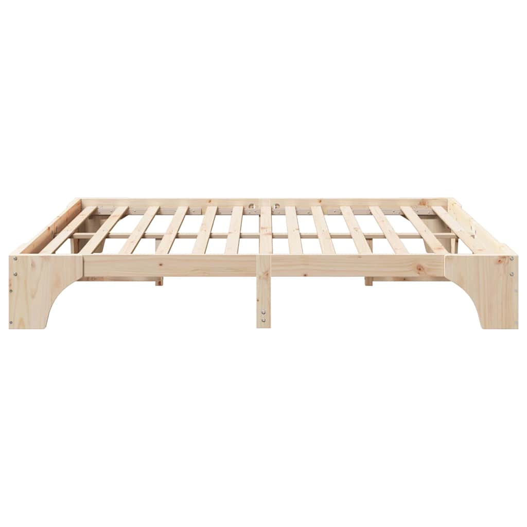 vidaXL Cadru de pat Lemn de pin masiv 207 x 207 x 30 cm vidaXL Cadru de pat Lemn de pin masiv 207 x 207 x 30 cm