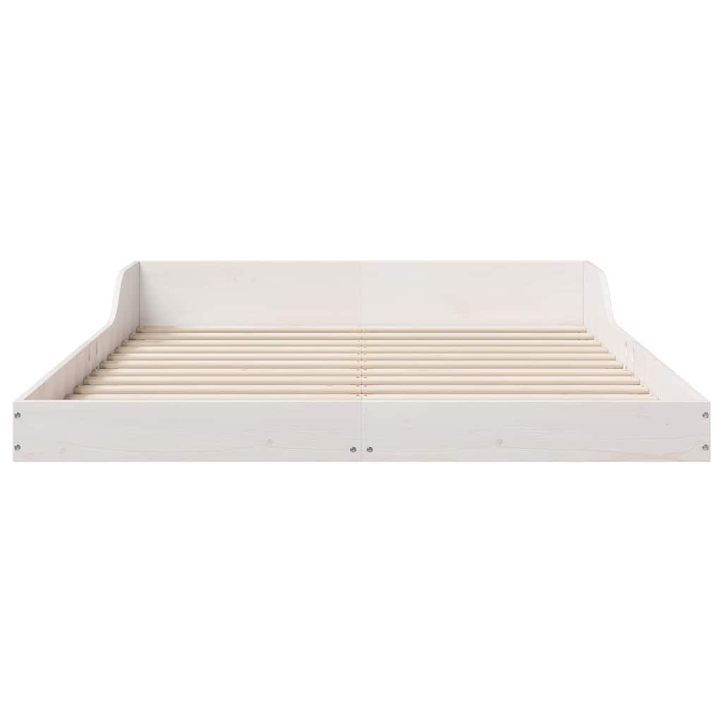 vidaXL Cadru de pat Alb 120 x 200 cm Lemn masiv de pin vidaXL Cadru de pat Alb 120 x 200 cm Lemn masiv de pin