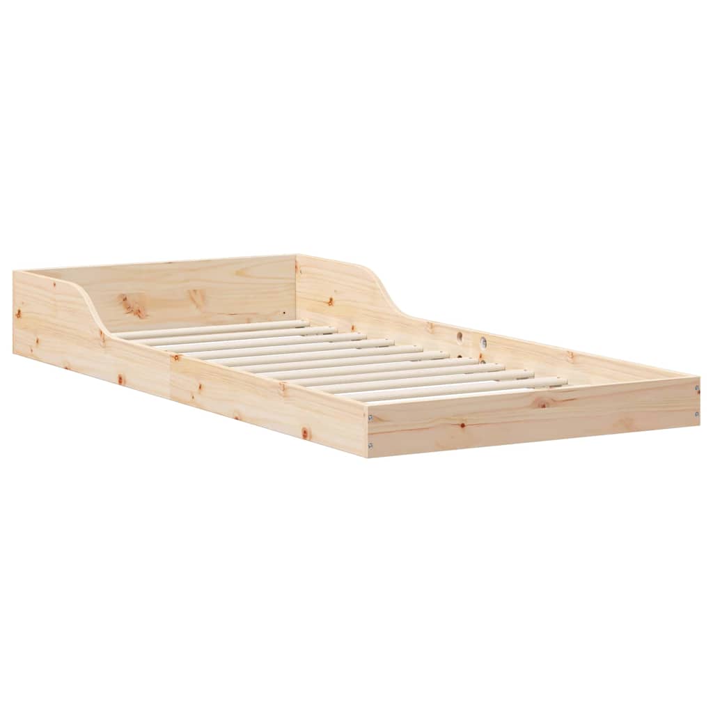 vidaXL Cadru de pat Maro 90 x 210 cm Lemn masiv de pin vidaXL Cadru de pat Maro 90 x 210 cm Lemn masiv de pin