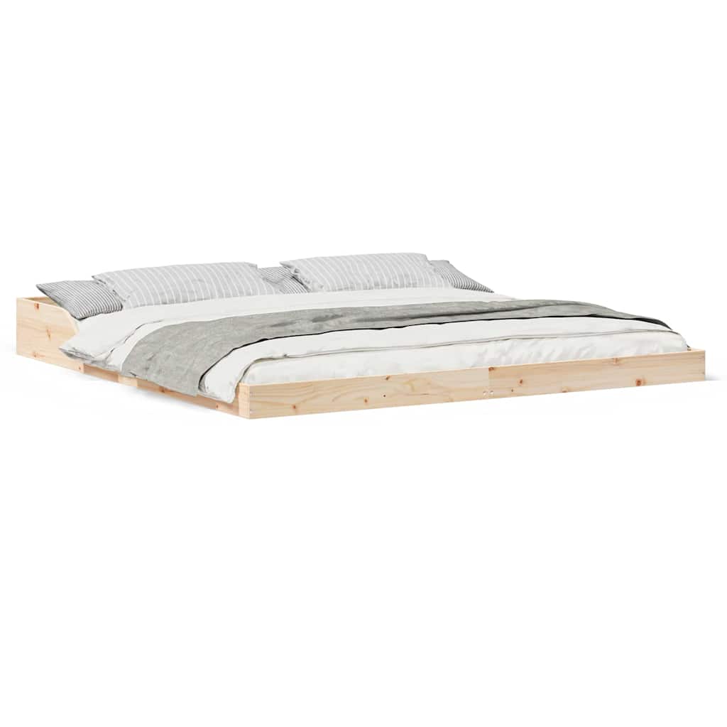 vidaXL Cadru de pat Maro 180 x 210 cm Lemn masiv de pin vidaXL Cadru de pat Maro 180 x 210 cm Lemn masiv de pin