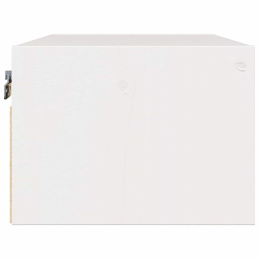 vidaXL Noptieră cu sertar Alb 50 x 32.5 x 24 cm Lemn masiv de pin