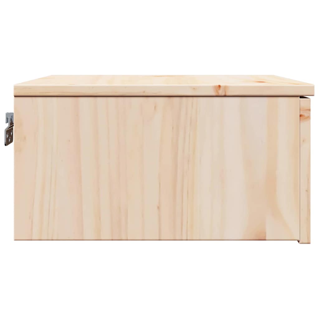 vidaXL Noptieră cu sertar Maro 37 x 35 x 18.5 cm Lemn masiv de pin