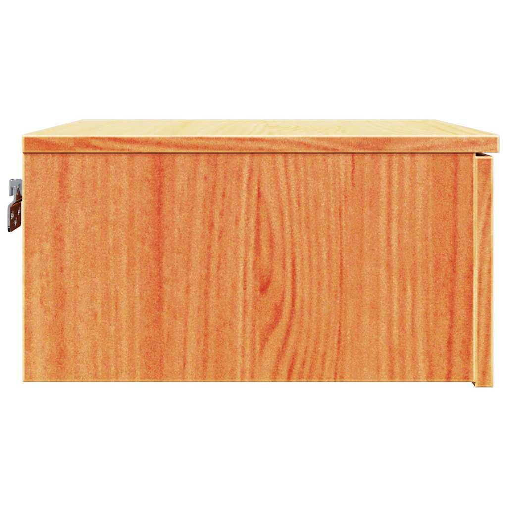 vidaXL Noptieră Maro ceruit 37 x 35 x 18.5 cm Lemn masiv de pin