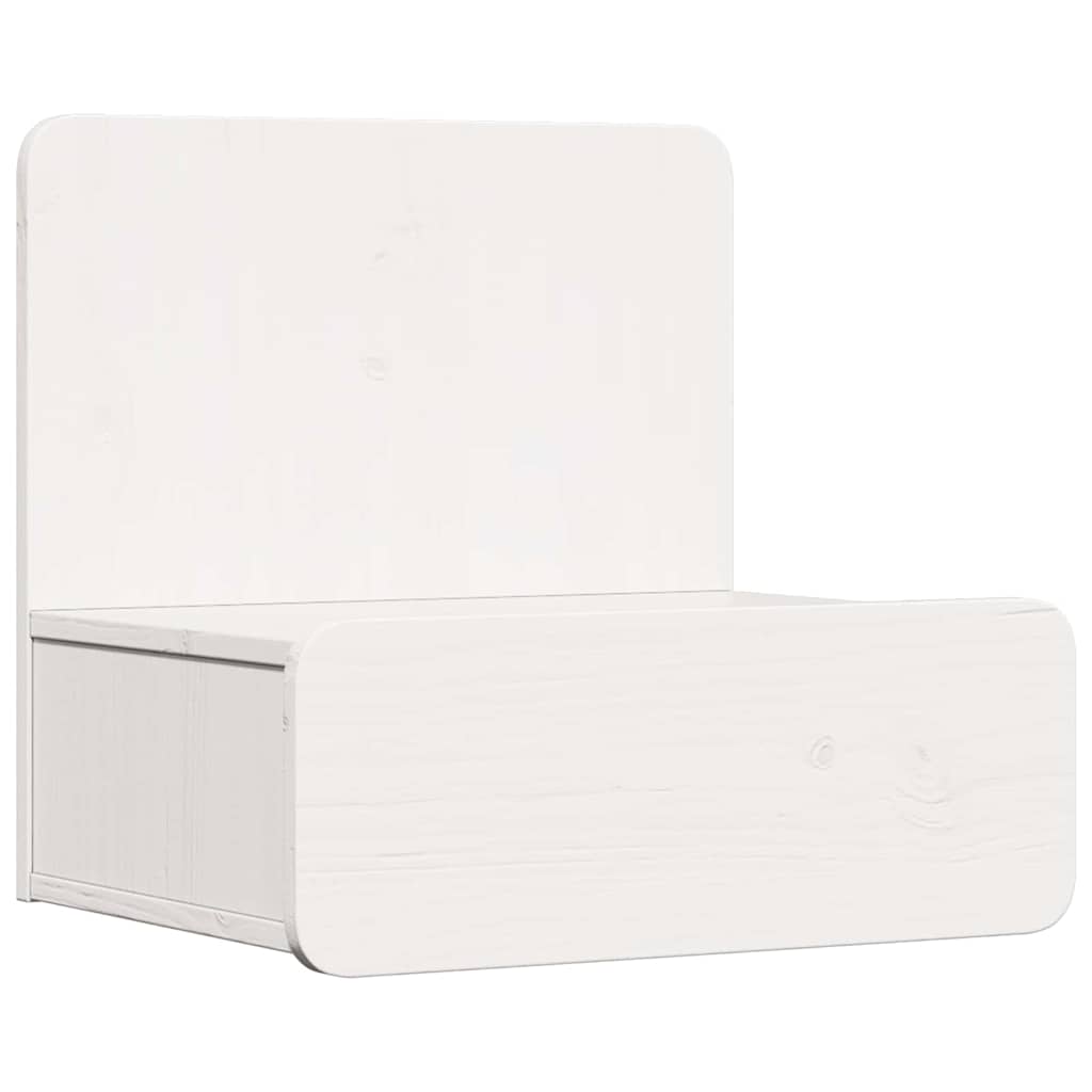 vidaXL Noptieră Montată pe Perete 2 pcs Alb 44 x 32.5 x 40 cm
