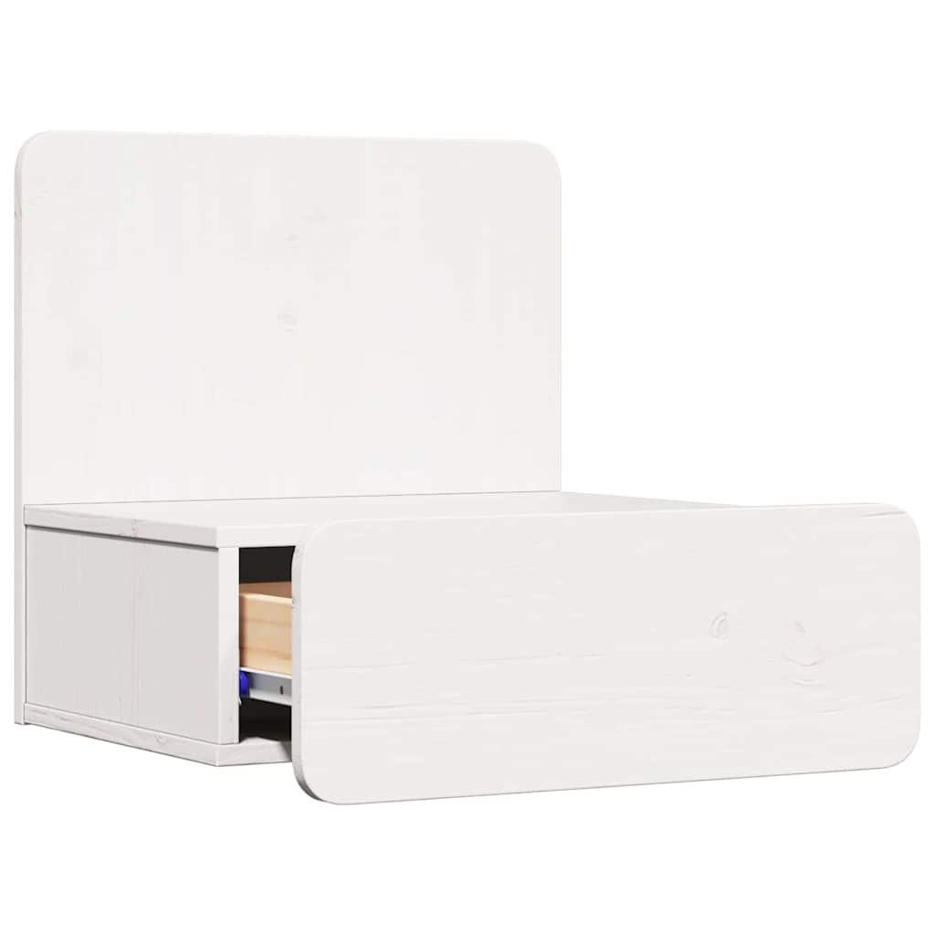 vidaXL Noptieră Montată pe Perete 2 pcs Alb 44 x 32.5 x 40 cm