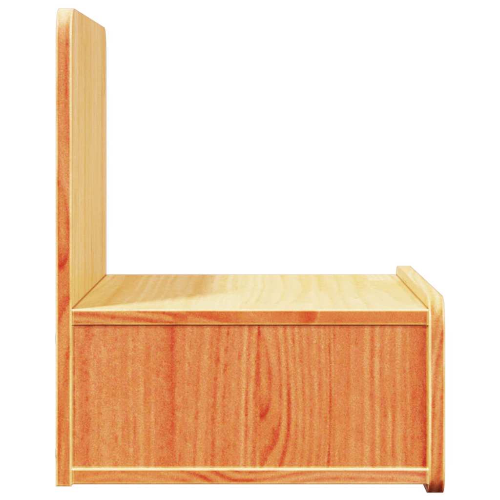vidaXL Noptieră Maro ceruit 44 x 32.5 x 40 cm Lemn masiv de pin