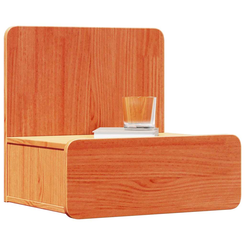 vidaXL Noptieră 2 pcs Maro ceruit 44 x 32.5 x 40 cm Lemn masiv de pin